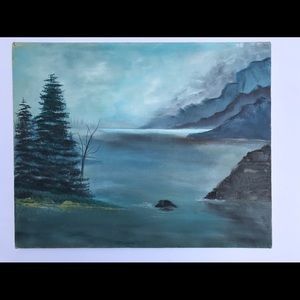 Oil Painting (Mountains in the Mist) 16 by 20